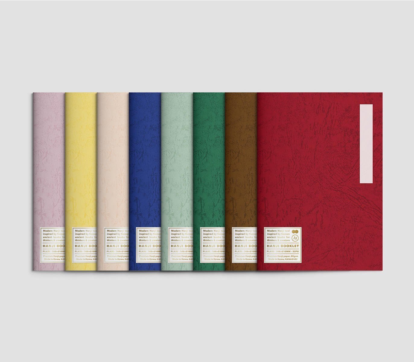 Cuaderno Hanji Booklet A6 Liso-Rosa/Pink HANADURI