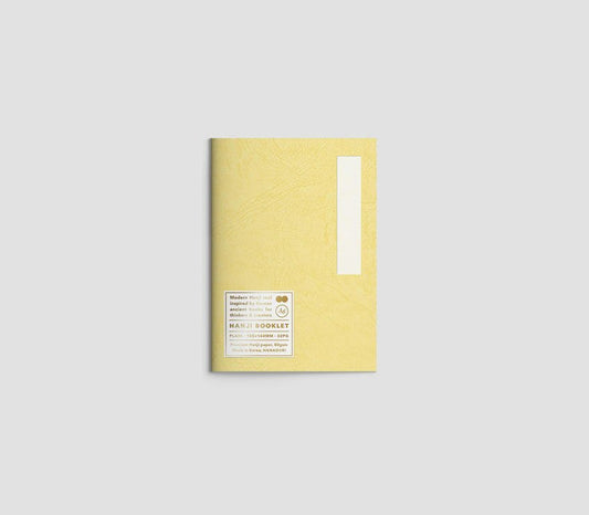 Cuaderno Hanji Booklet A6 Liso-Amarillo/Yellow HANADURI