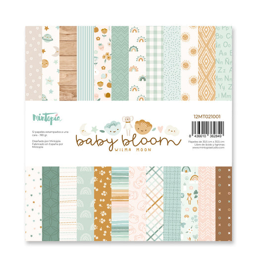 Colección “Baby Bloom” 30x30 Wilma Moon Mintopia
