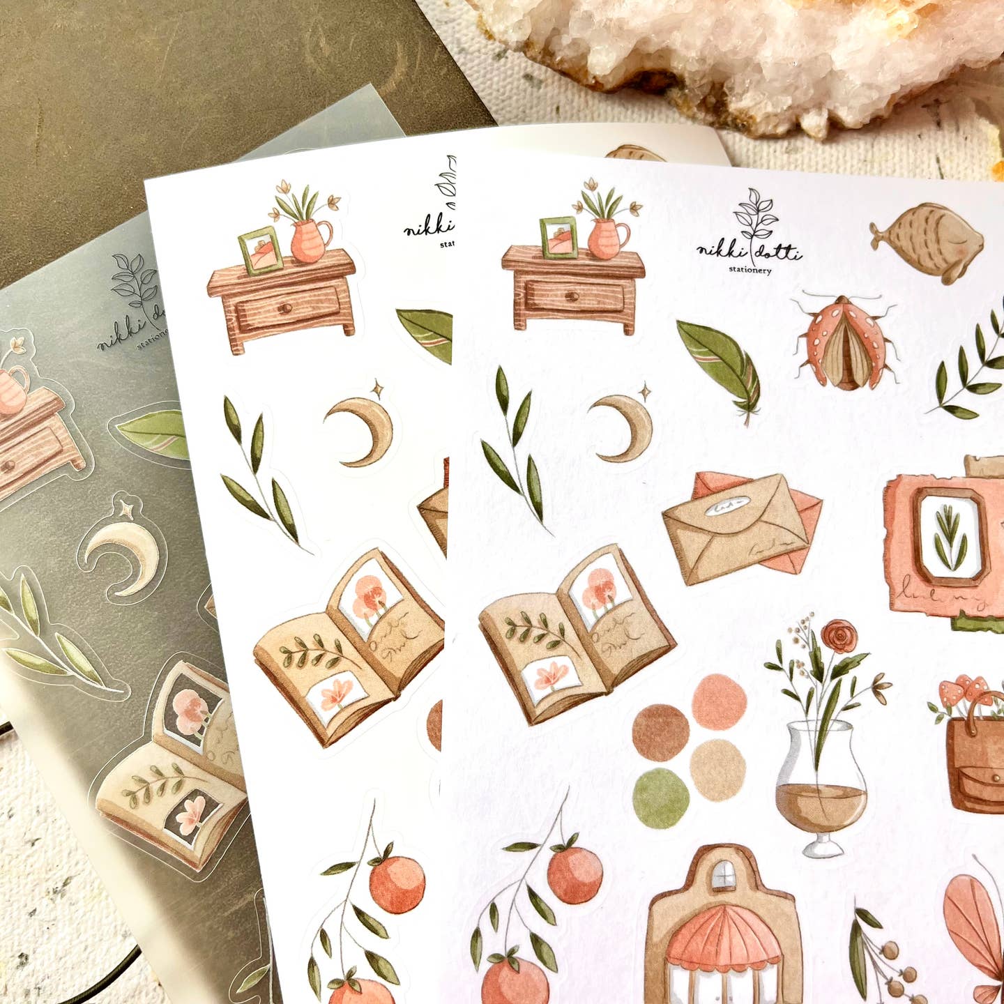 nikki dotti | Set de Pegatinas Tiny Treasures (6 hojas)