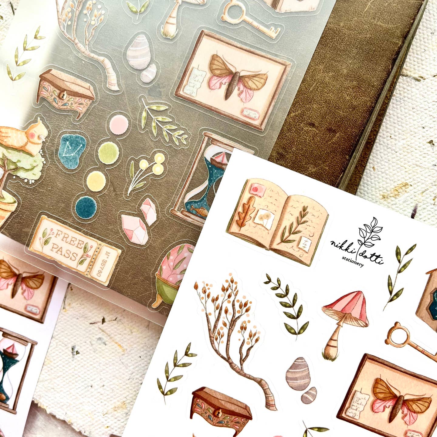 nikki dotti | Set de Pegatinas Tiny Treasures (6 hojas)