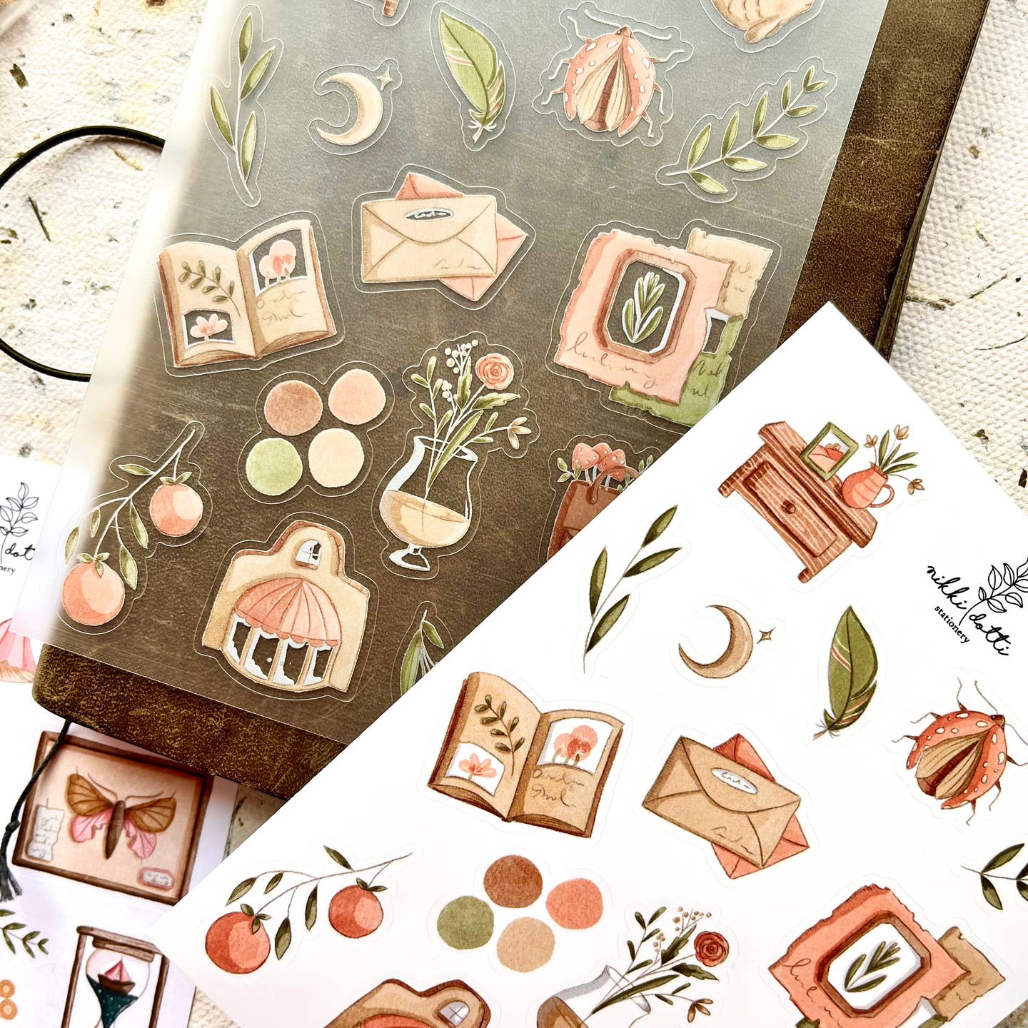 nikki dotti | Set de Pegatinas Tiny Treasures (6 hojas)