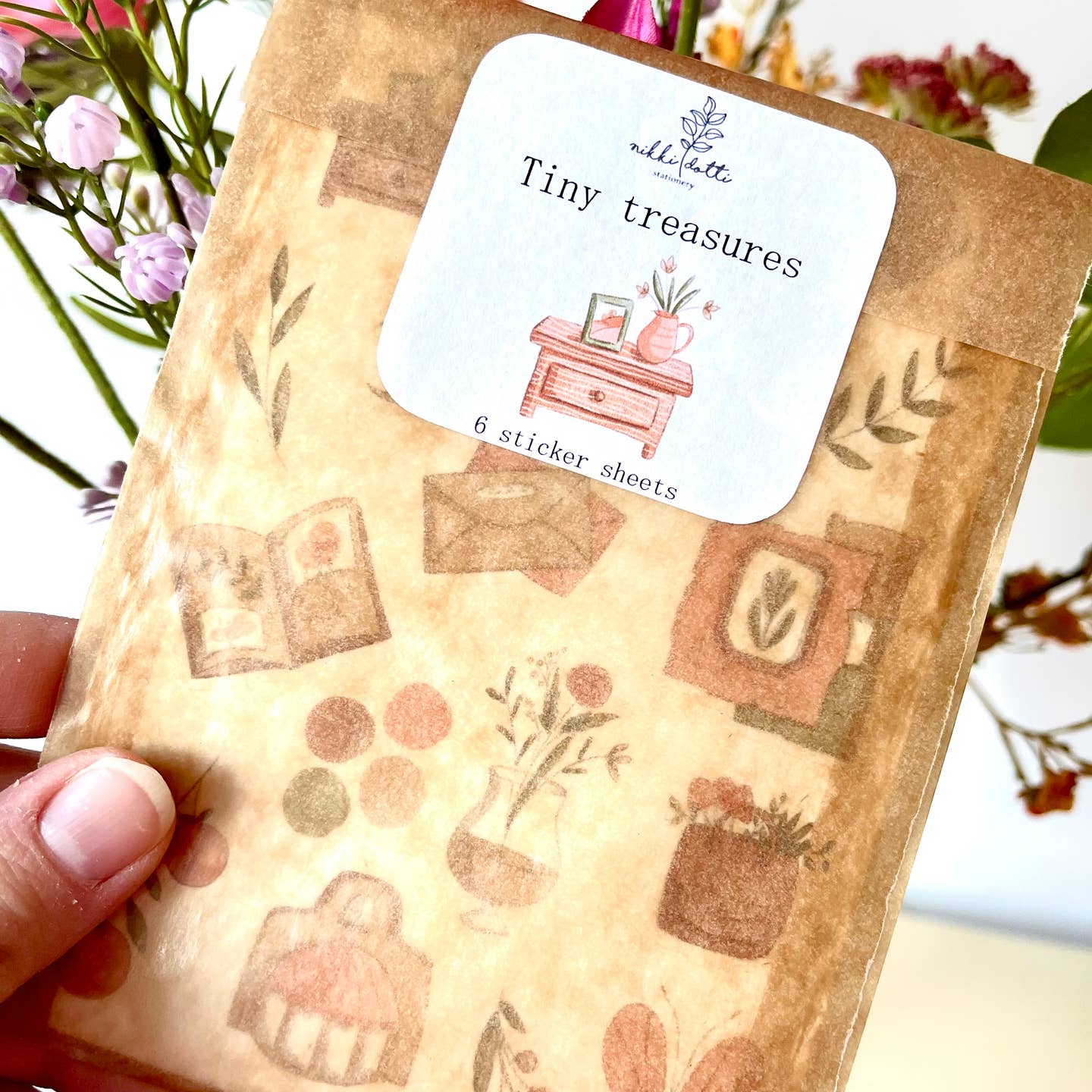 nikki dotti | Set de Pegatinas Tiny Treasures (6 hojas)