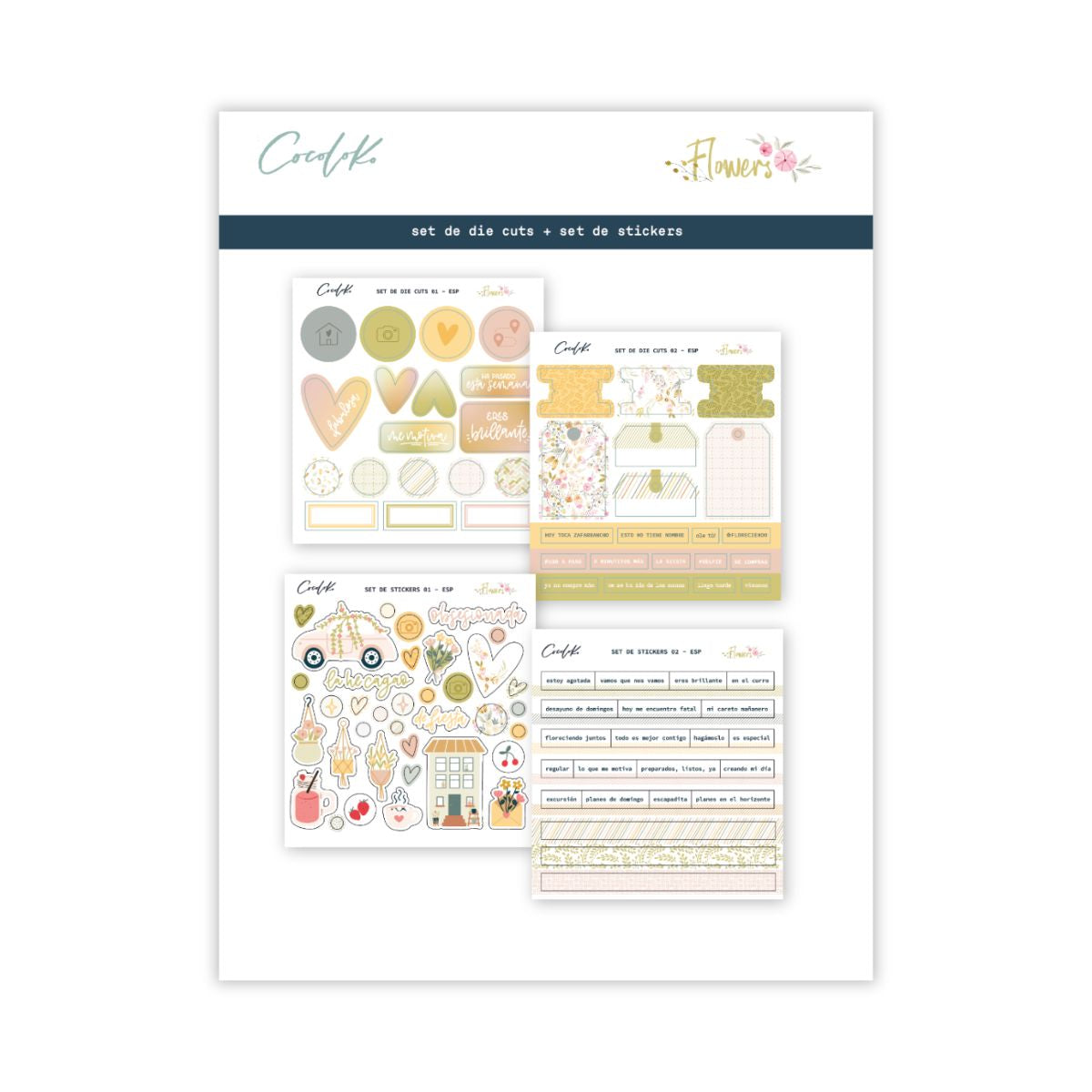 Pack Adornos Flowers 30x30 Special Edition Cocoloko