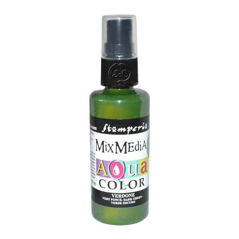 Aquacolor spray Verde Oscuro-Verdone KAQ001 60ml Stamperia