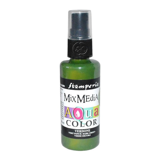 Aquacolor spray Verde Oscuro-Verdone KAQ001 60ml Stamperia
