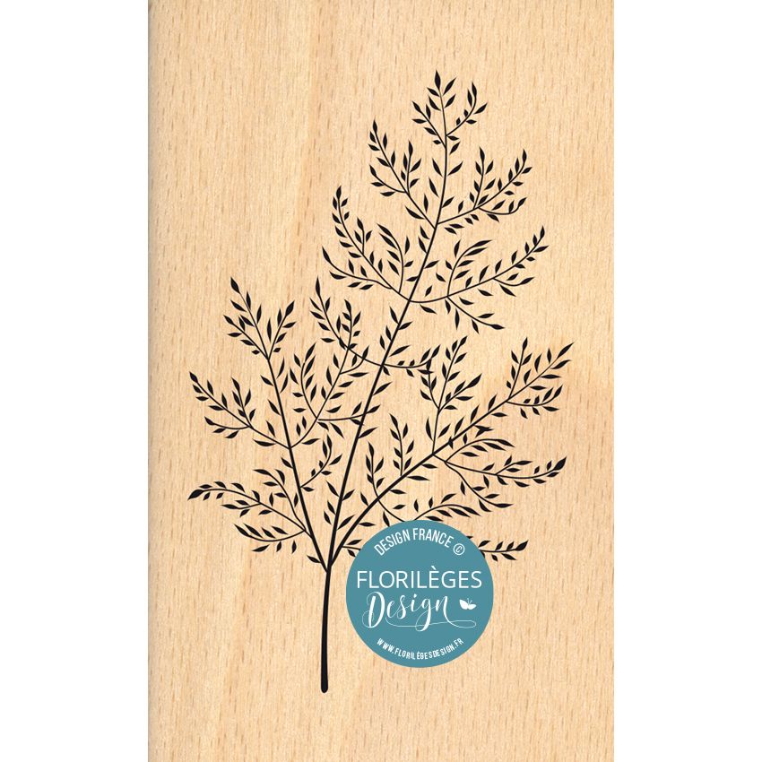 Sello de madera Feuillage Étoffeé Florileges