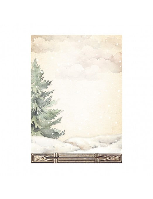 Papel Arroz A6 Gear up for Christmas Backgrounds (8UD) Stamperia