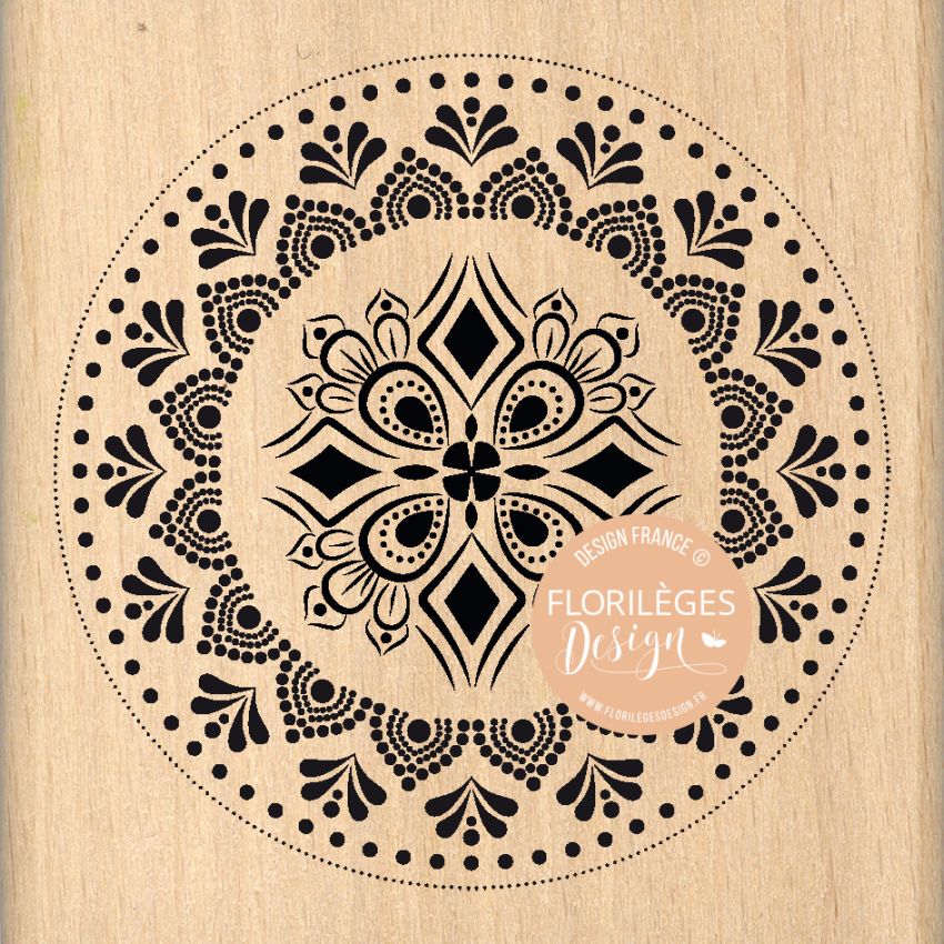 Sello de madera Cercle Ethnique Florileges