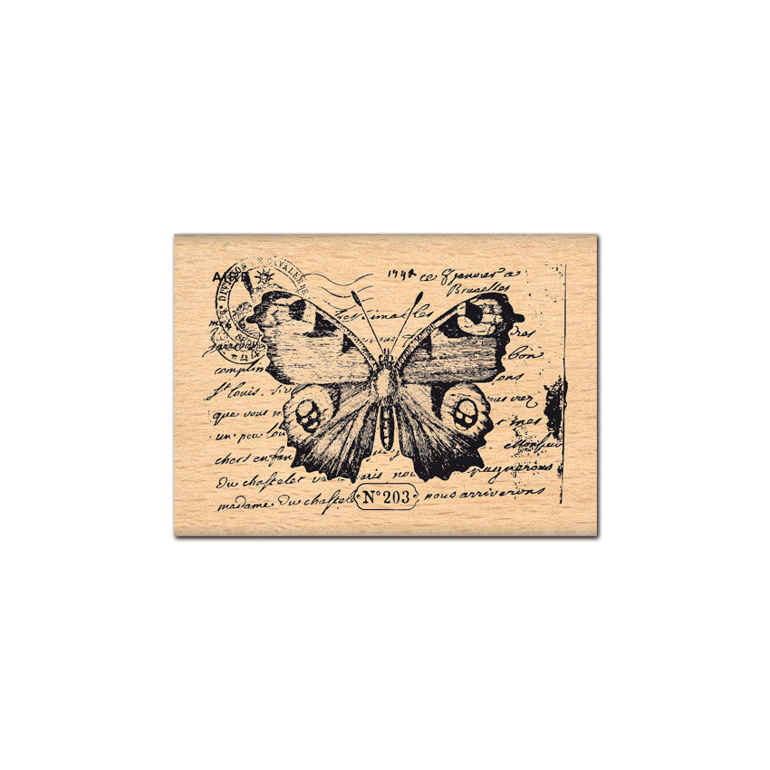 Sello de madera Papillon 203 Florileges