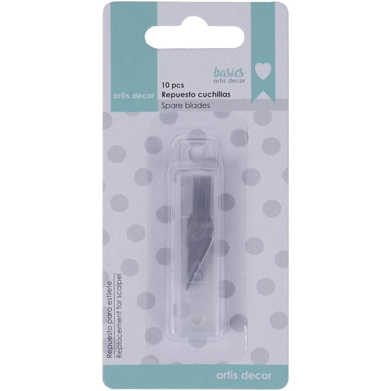 Repuesto Caja 10 cuchillas tipo estilete - Artis Deco