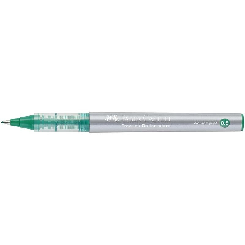 Bolígrafo Faber-Castell Roller Micro 0,5 mm Verde