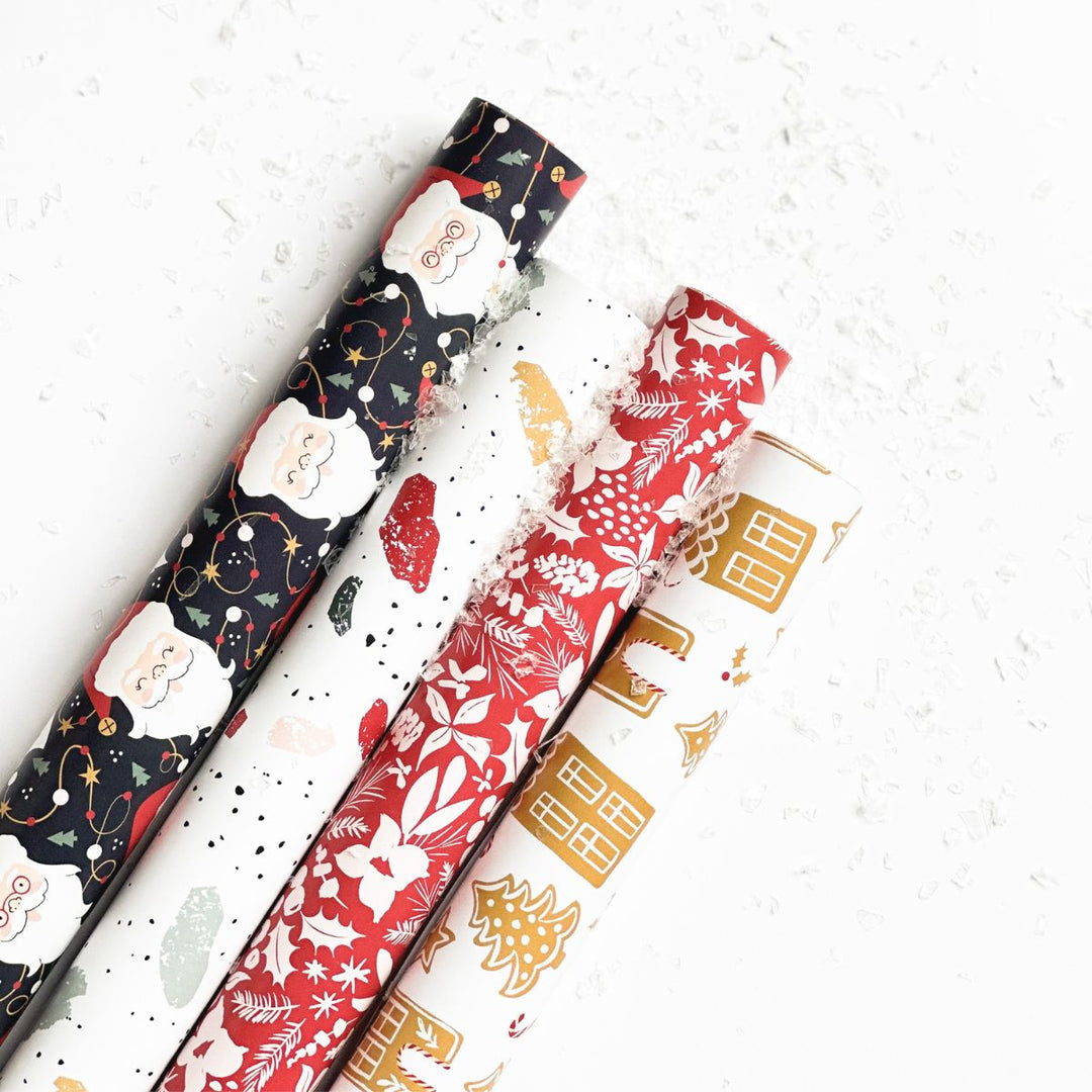 Set de Papel de Regalo Santa’s