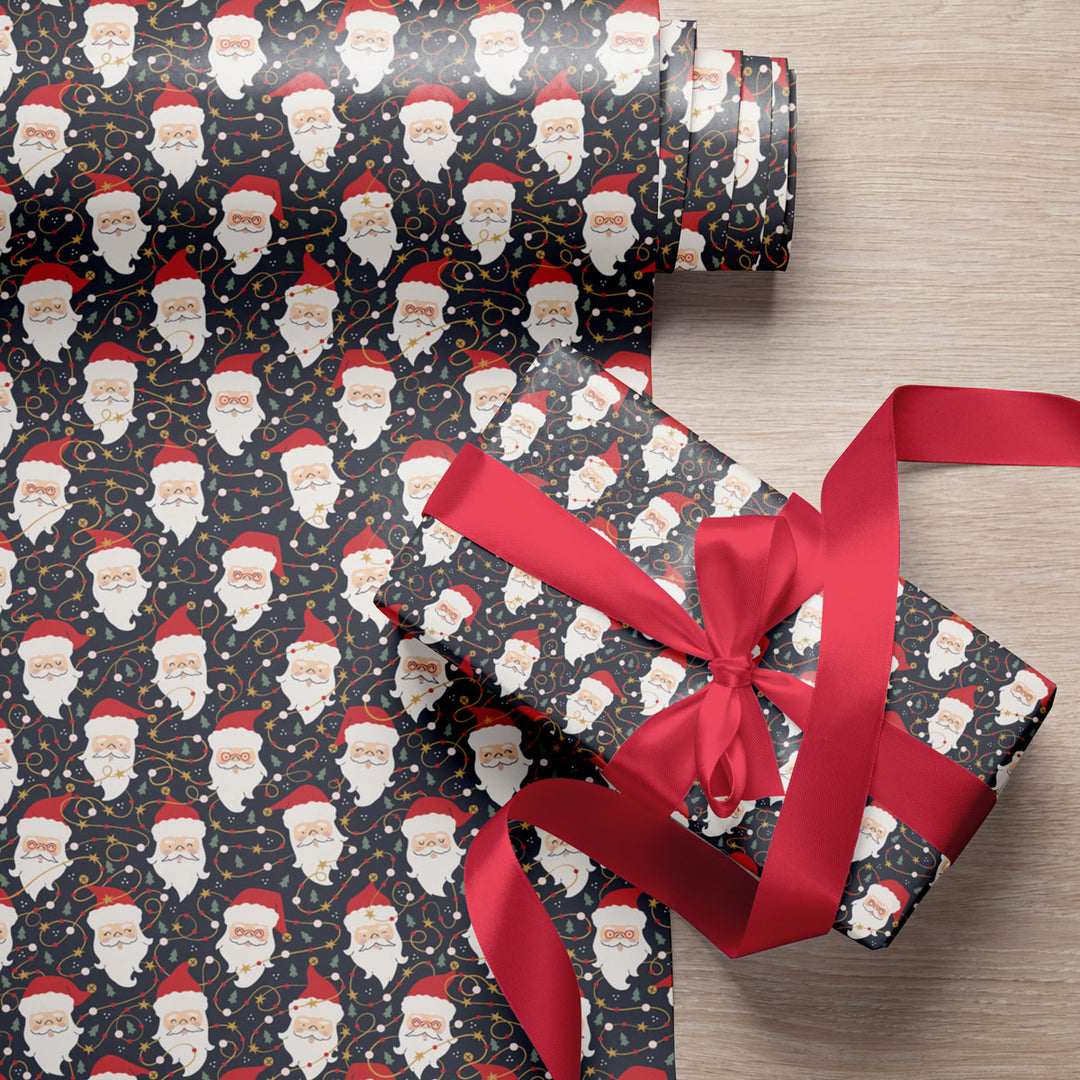 Set de Papel de Regalo Santa’s