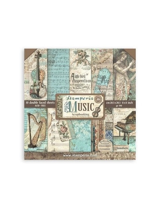 Colección Music 20x20 Stamperia