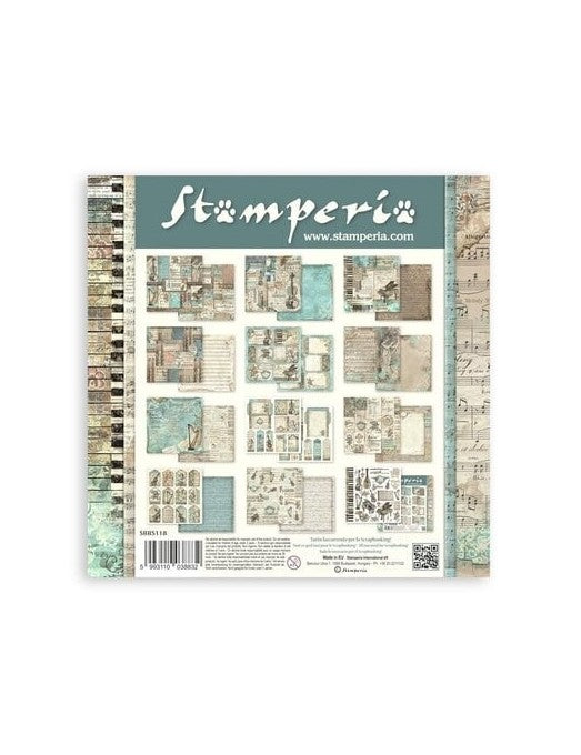 Colección Music 20x20 Stamperia