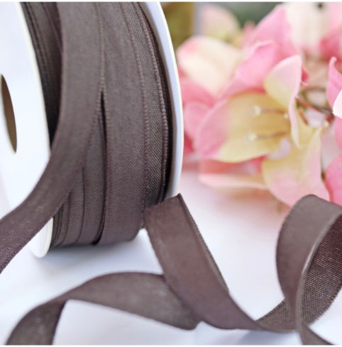 1 m Cinta Lino Marron 12mm Alua Cid