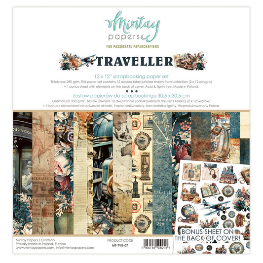 Colección Traveller 30x30 Mintay Papers