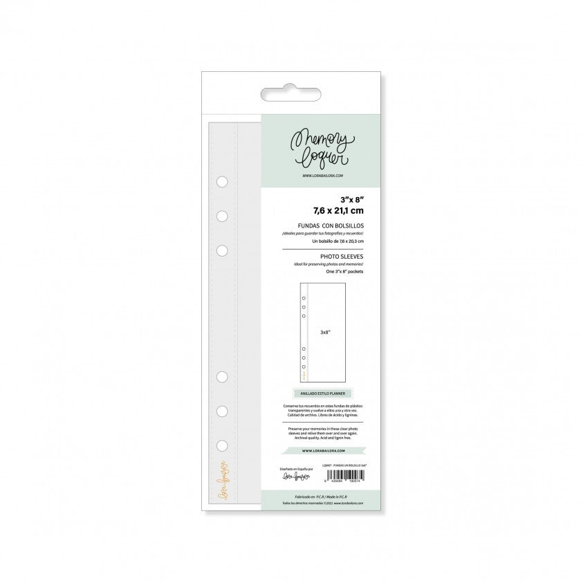 Fundas 3x8 con un bolsillo Memory Loquer