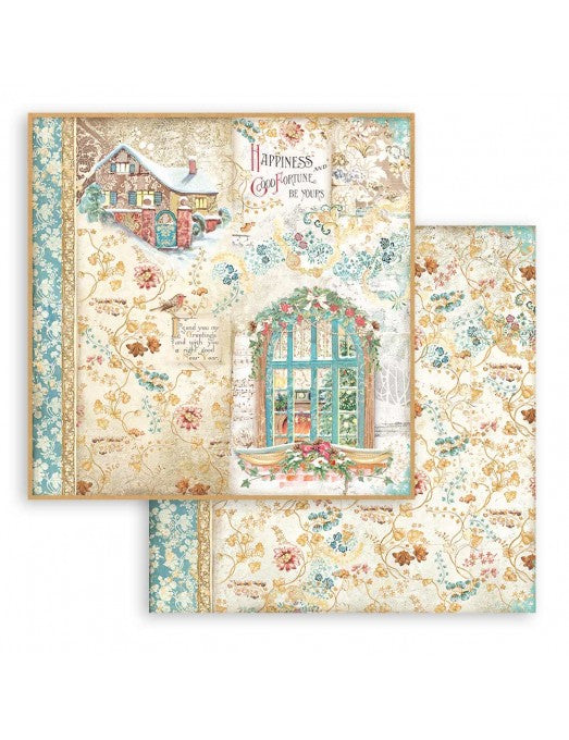 Colección Christmas Greetings Stamperia 20x20