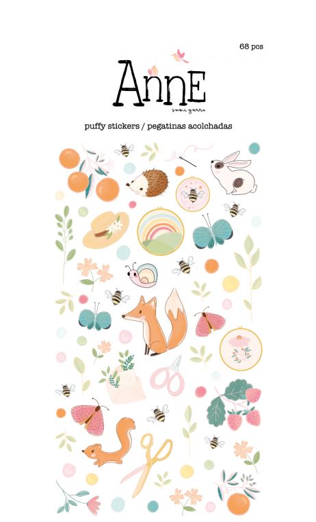 Pegatinas puffy Ilustraciones Anne