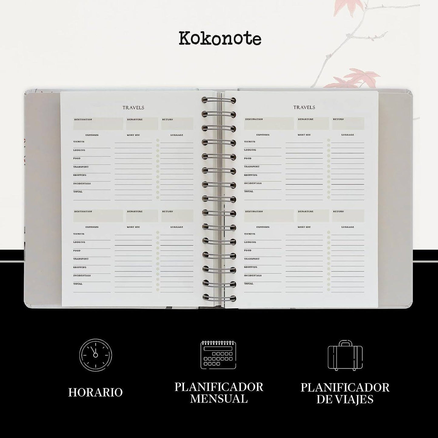 Agenda semana vista Japanese Art Kokonote