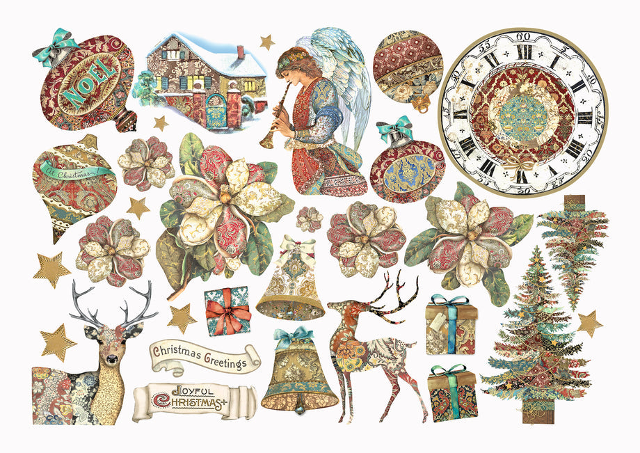 Ephemera Christmas Greetings Stamperia