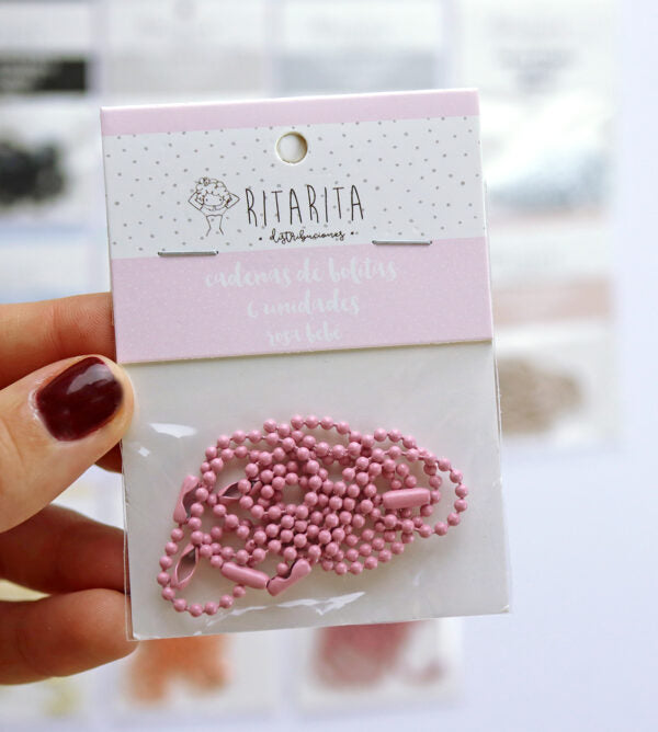 Cadenas 6 unidades Rosa bebé Alua Cid