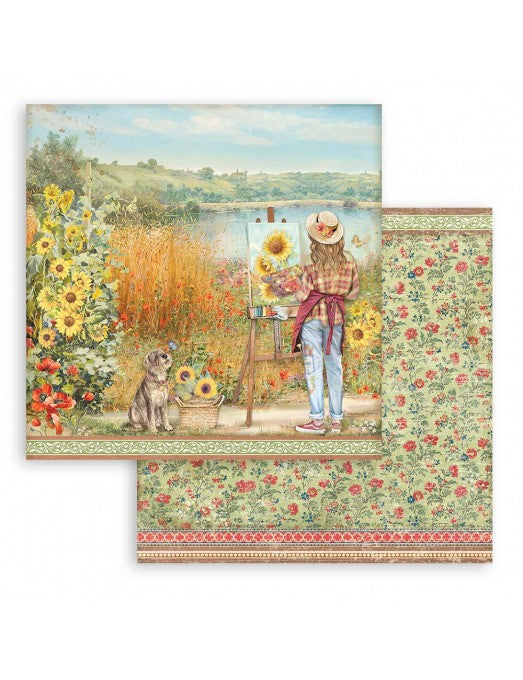 Colección Sunflower Art 30x30 Stamperia