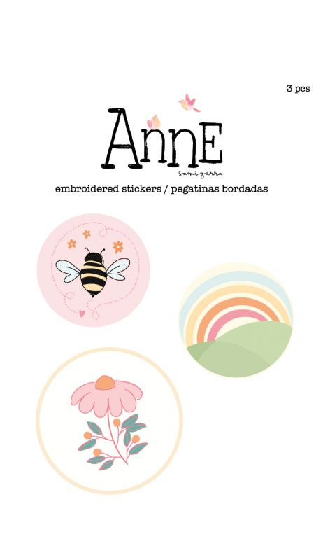 Pegatinas bordadas Anne