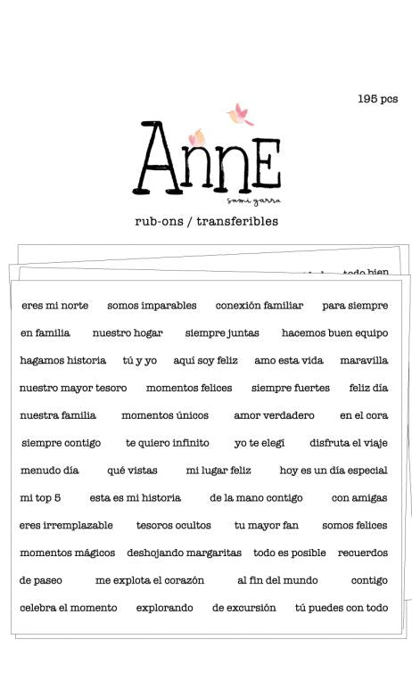 Rub ons Anne