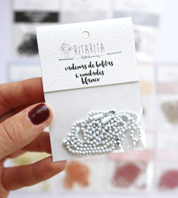 Cadenas 6 unidades Blanco Alua Cid