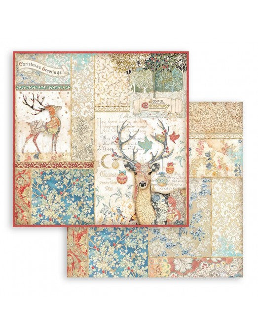 Colección Christmas Greetings Stamperia 20x20