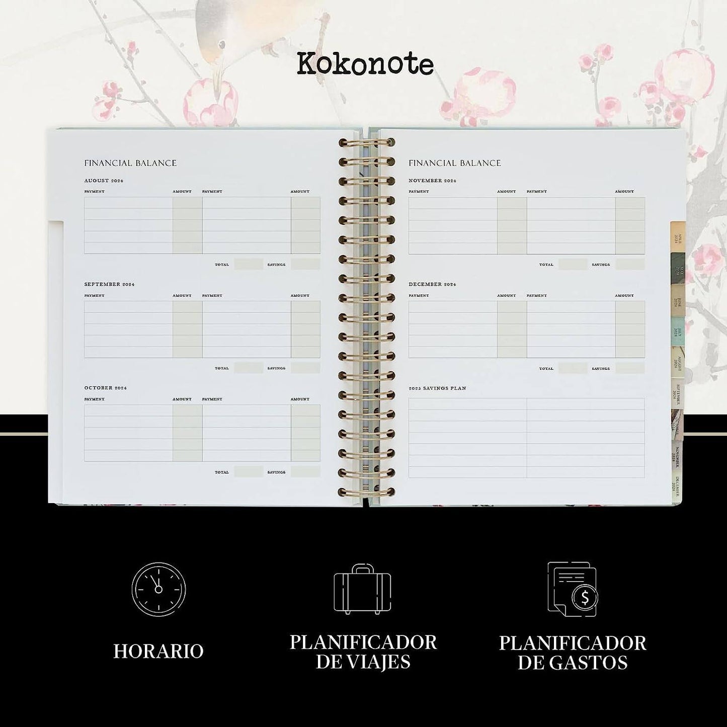 Agenda semana vista Big size Japanese art Kokonote