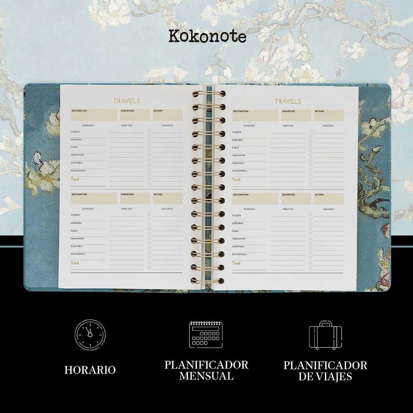 Agenda semana vista Vincent Van Gogh Kokonote