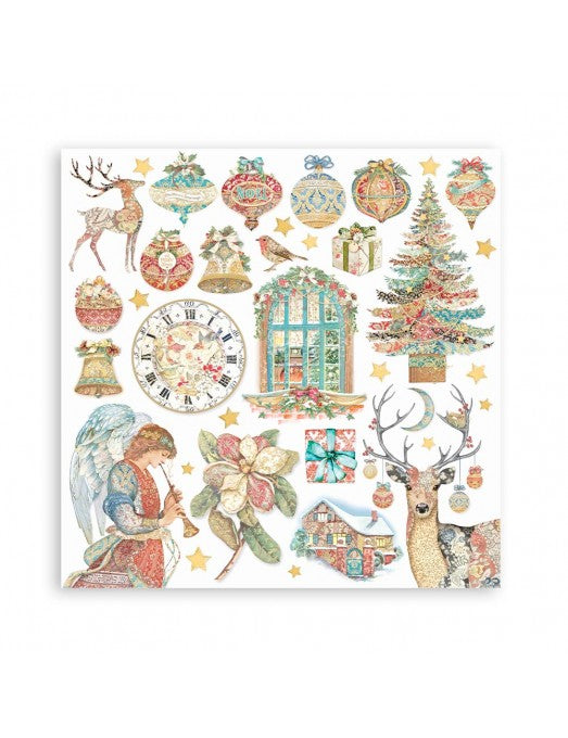 Colección Christmas Greetings Stamperia 20x20