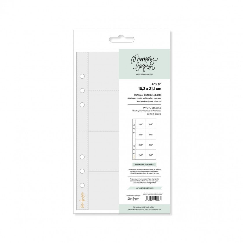 Set fundas 4x8 ocho bolsillos Memory Loquer