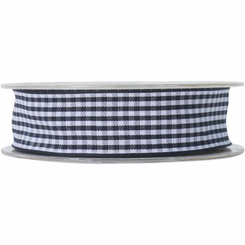 1 m Cinta Negro Vichy 25mm