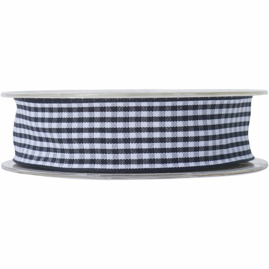 1 m Cinta Negro Vichy 25mm
