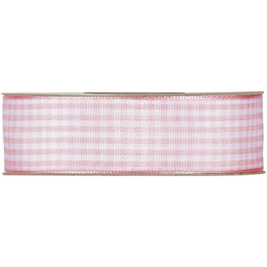 1 m Cinta Rosa Vichy 25mm