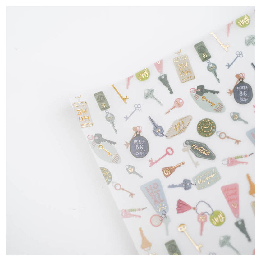 Vellum impreso con foil Llaves LALA LAND