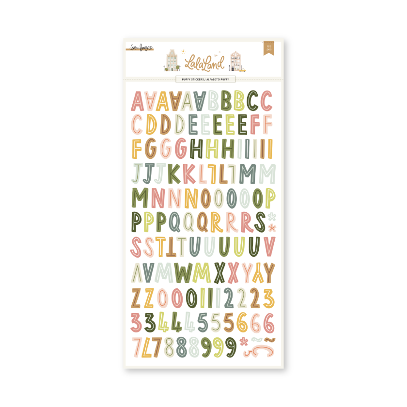 Alfabeto puffy color LALA LAND