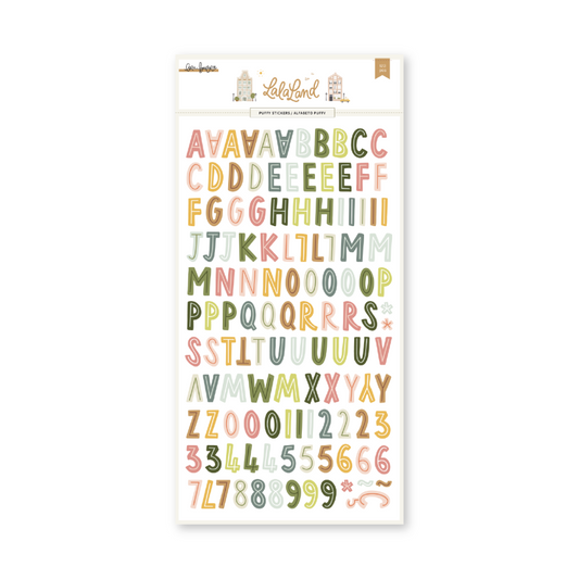 Alfabeto puffy color LALA LAND