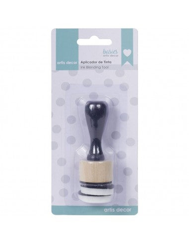 Aplicador de tinta redondo 2,9cm + 2 esponjas Artis Deco