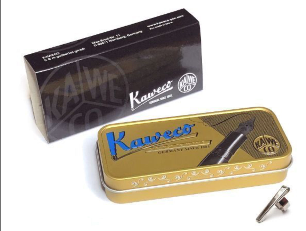 KAWECO - Pluma Skyline Sport Mint Plumín EF, Caja y Clip