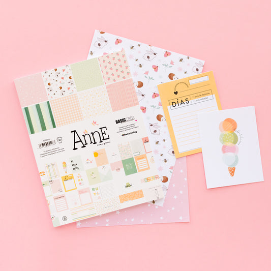 Bloc de tarjetas Anne