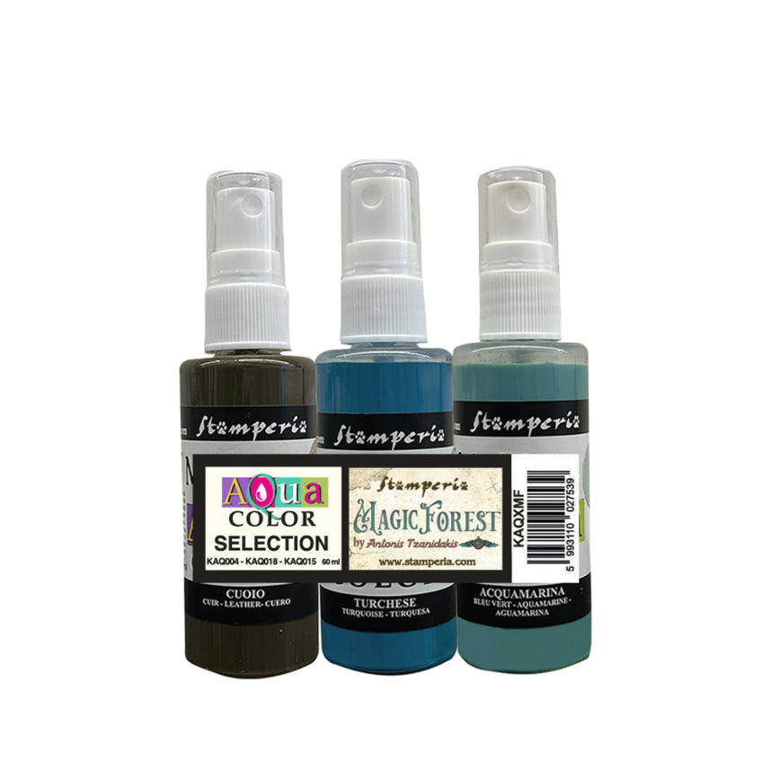 Aquacolor spray Set Magic Forest KAQXMF Stamperia