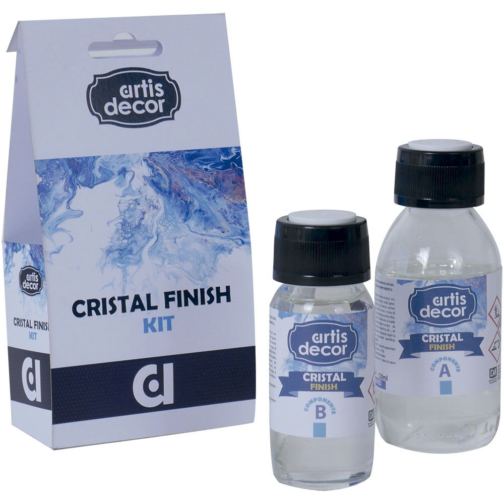 Cristal Finish - Resina Epoxi Kit (A 125ml + B 60ml) Artis decor