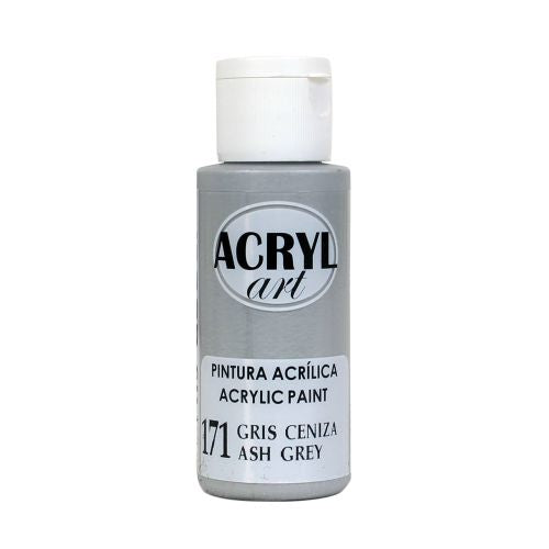 Pintura acrílica ACRYL-ART Gris Ceniza 60ml