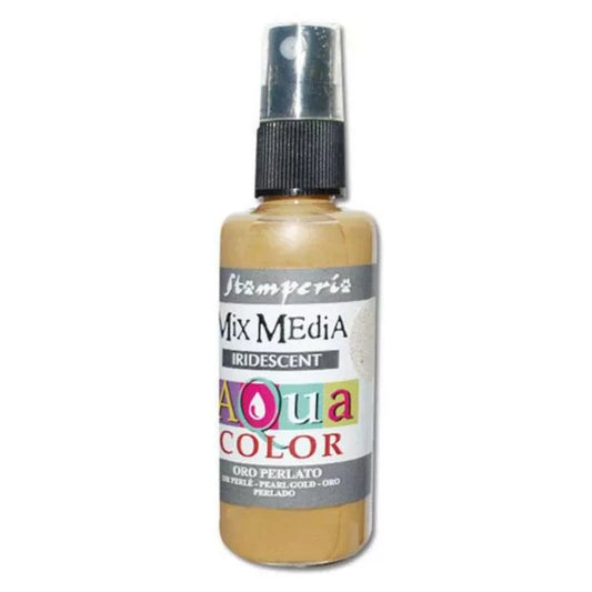 Aquacolor spray Oro Perlado-Pearl Gold KAQ021 60ml Stamperia